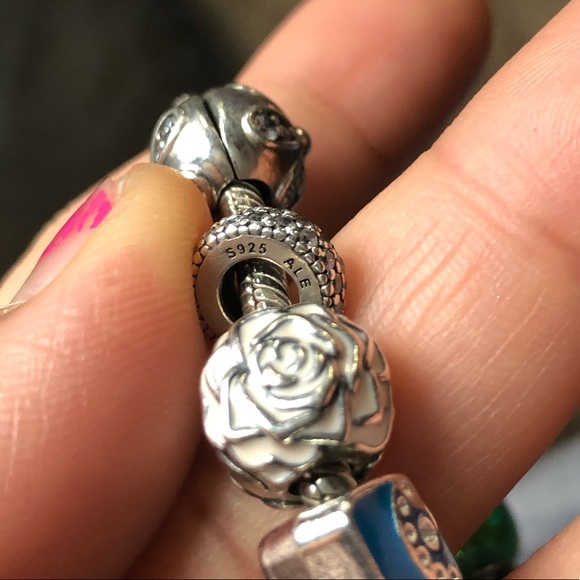 Authentic Pandora Bracelet Jewelry with 17 Charms - Picture 12 of 16